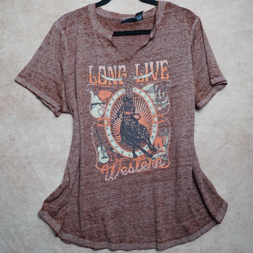 Joei & I Love Live Western Graphic Tee 2X